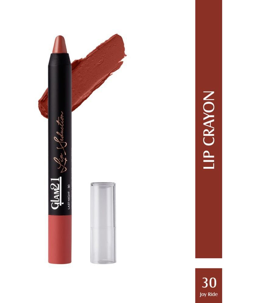     			Glam21 Lip Seduction Non Transfer Crayon Lipstick Lightweight & Longlasting Matte Last Night30