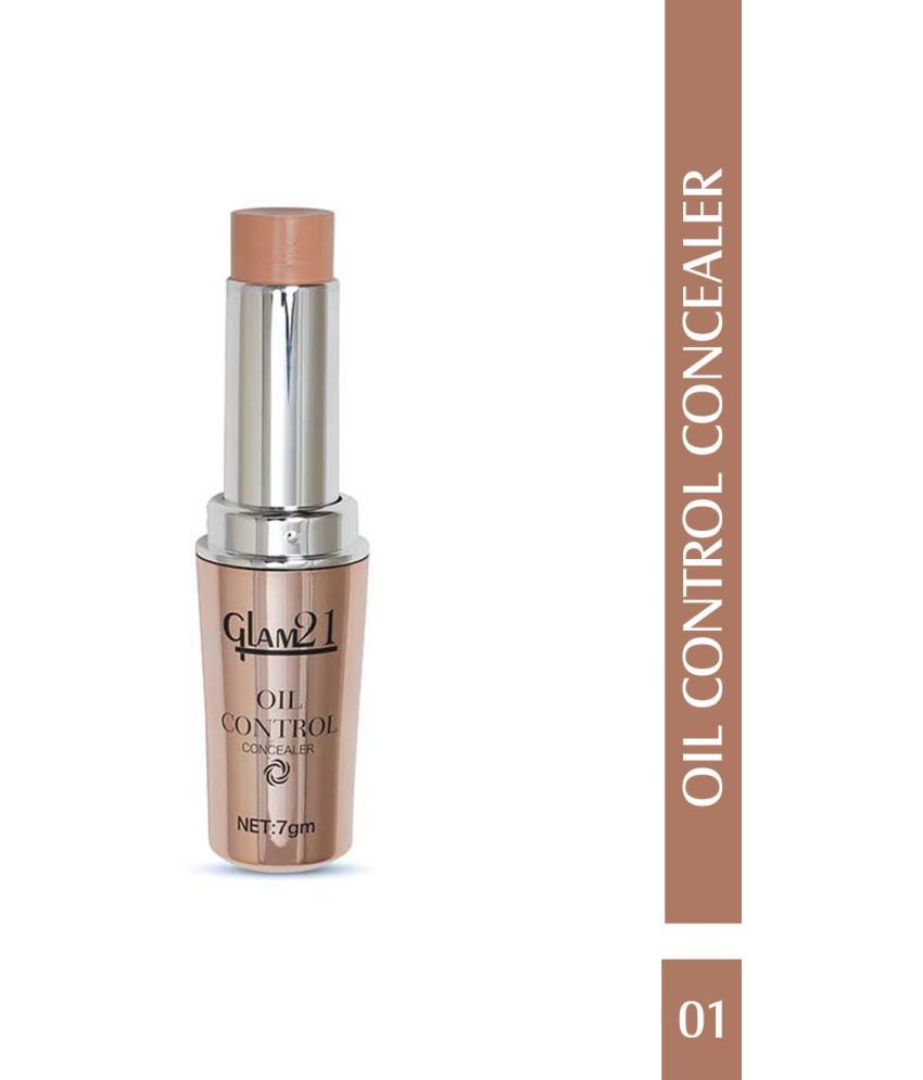     			Glam21 Oil Control Concealer Medium To Full Coverage Smooth matte look Longer Stay 7g Shade01