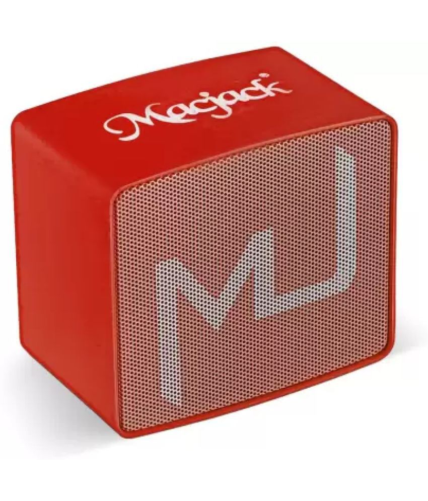     			Macjack Wave 120 3 W Bluetooth Speaker Bluetooth v5.0 with Call function,3D Bass Playback Time 10 hrs Red