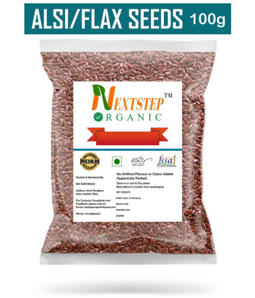    			NEXTSTEP ORGANIC Brown Flax seeds | Alsi 100 gm