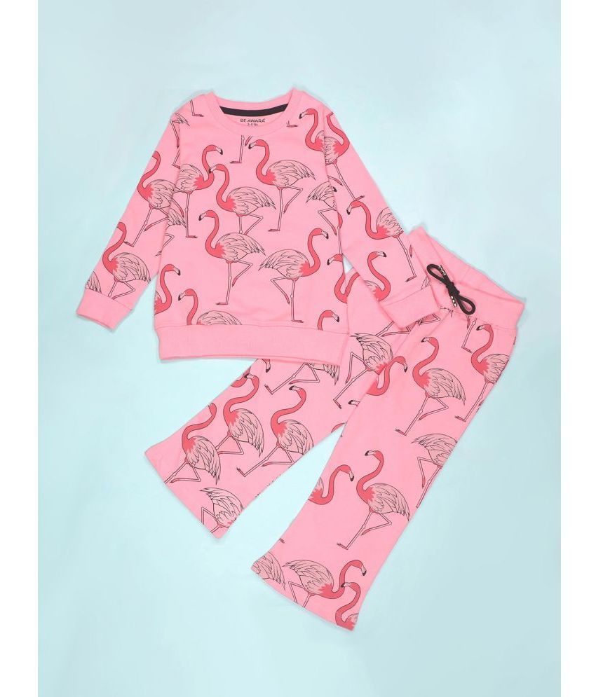     			Be Awara Pink Cotton Boys Sweatshirt & Trackpant ( Pack of 1 )