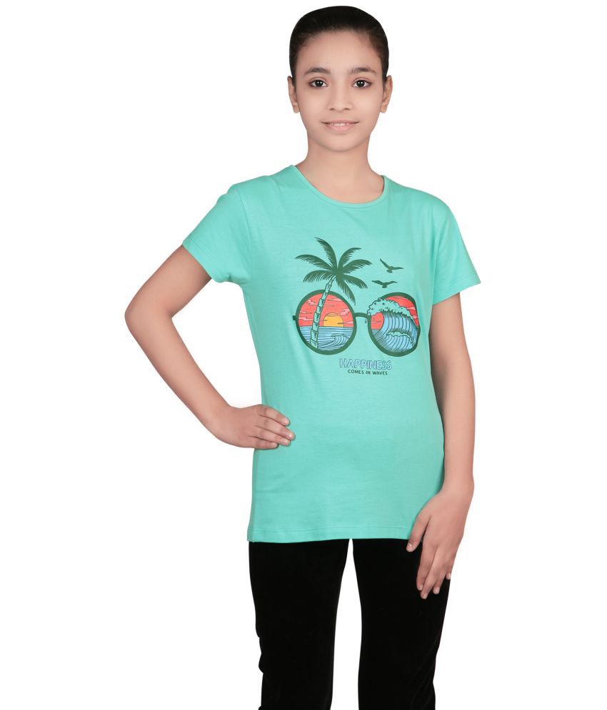     			Bodycare Green Cotton Girls T-Shirt ( Pack of 1 )