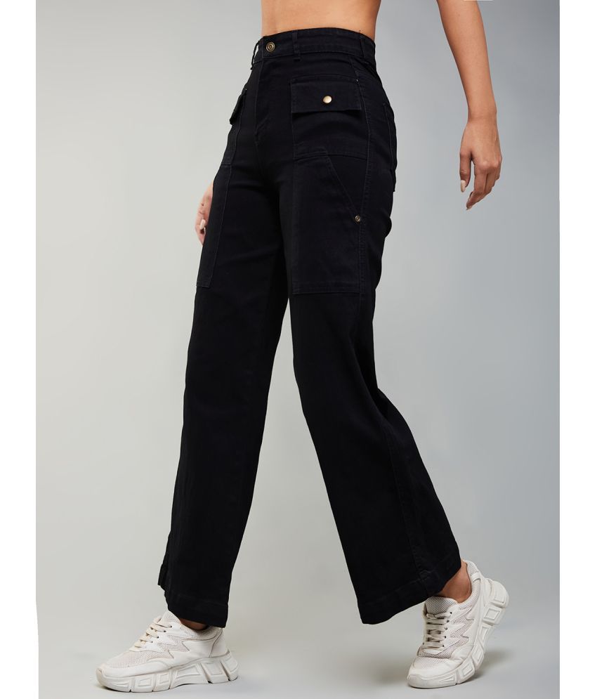     			Dolce Crudo - Black Denim Flared Women's Jeans ( Pack of 1 )