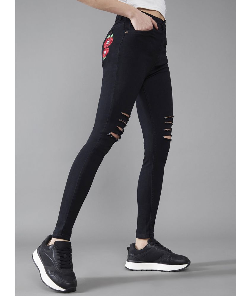     			Dolce Crudo - Black Denim Regular Fit Women's Jeans ( Pack of 1 )
