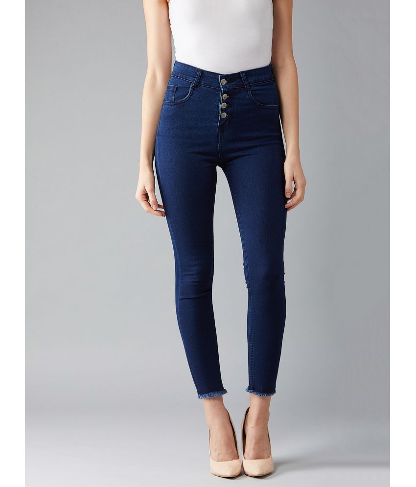     			Dolce Crudo - Navy Blue Denim Skinny Fit Women's Jeans ( Pack of 1 )
