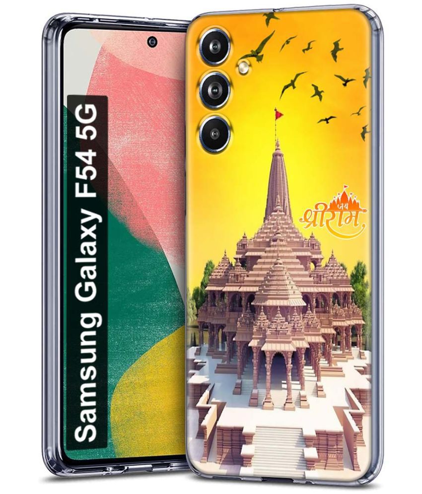     			Fashionury Multicolor Printed Back Cover Silicon Compatible For Samsung Galaxy F54 5G ( Pack of 1 )