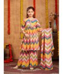 Aarika Girls Silk Kurta and Sharara Set ( Pack of 1 , Yellow )