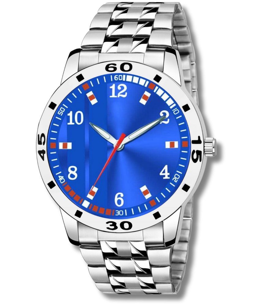     			AQUA BLISS Silver Stainless Steel Analog Men's Watch