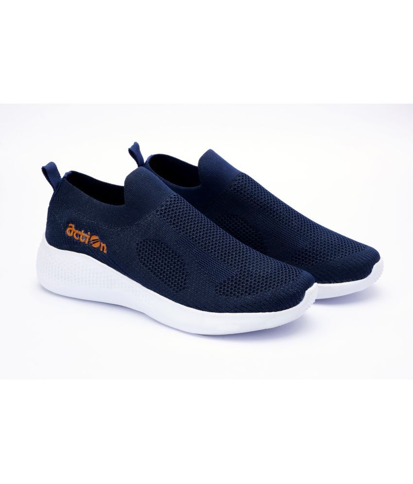     			Action Navy Blue Men's Sports Running Shoes