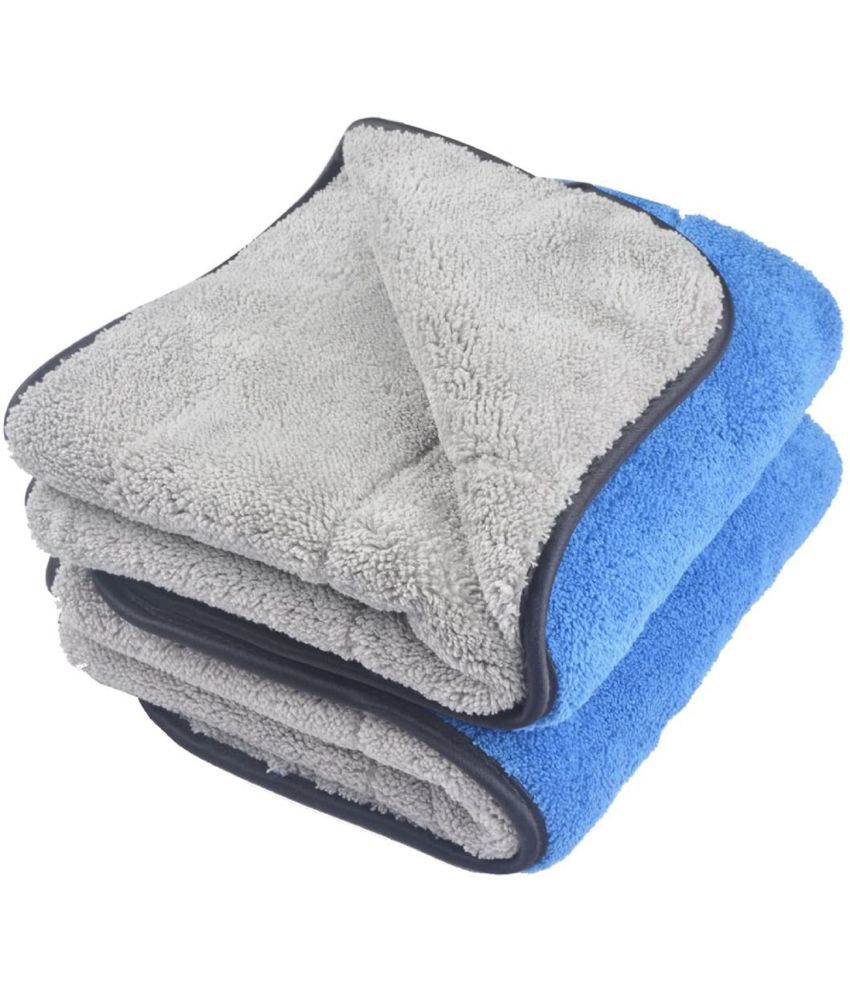     			Auto Hub Blue 800 GSM Drying Towel For Automobile ( Pack of 2 )