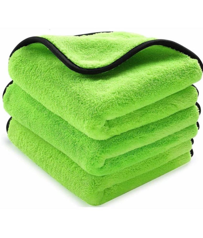     			Auto Hub Green 600 GSM Drying Towel For Automobile ( Pack of 3 )