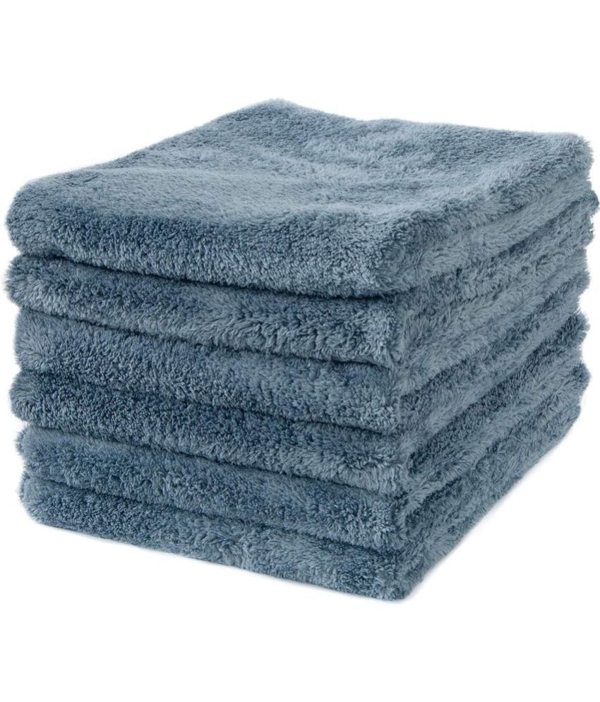     			Auto Hub Grey 600 GSM Drying Towel For Automobile ( Pack of 6 )