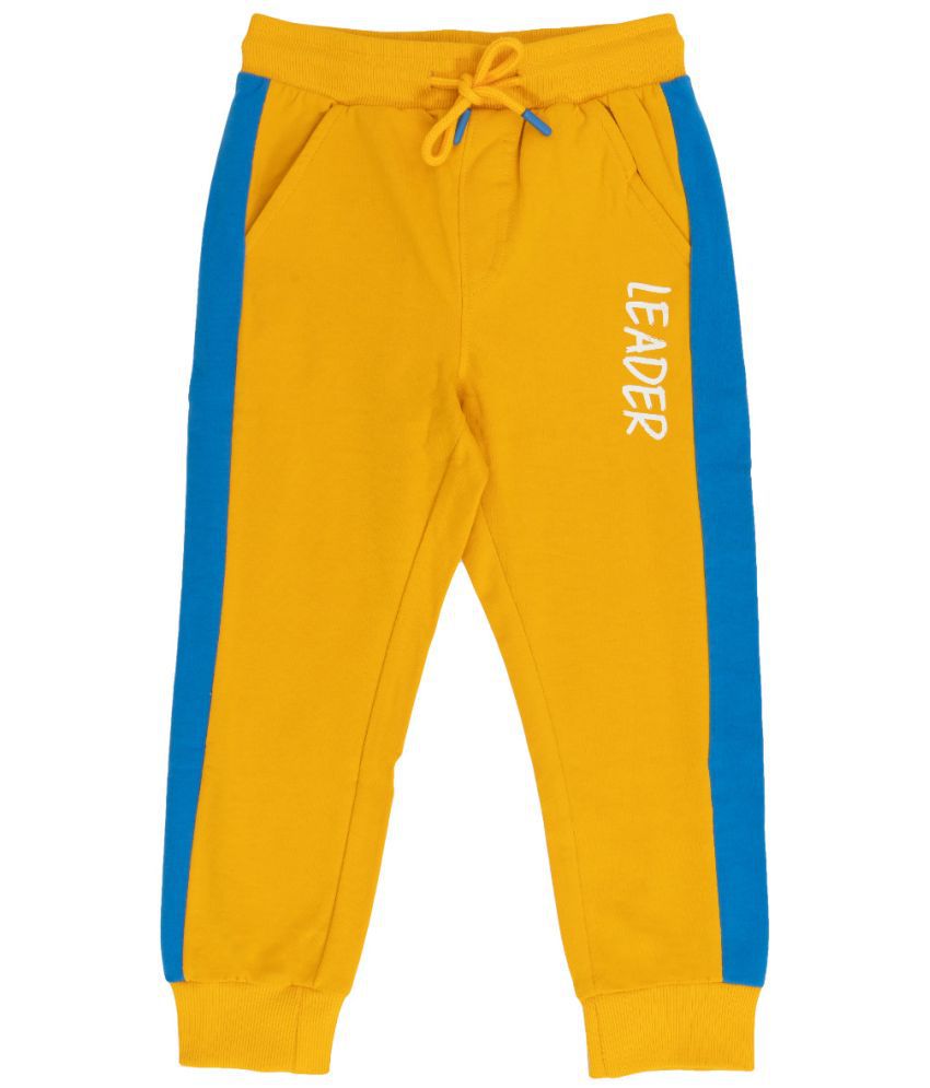     			Cream Girls Yellow Cotton Boys Trackpant ( Pack of 1 )