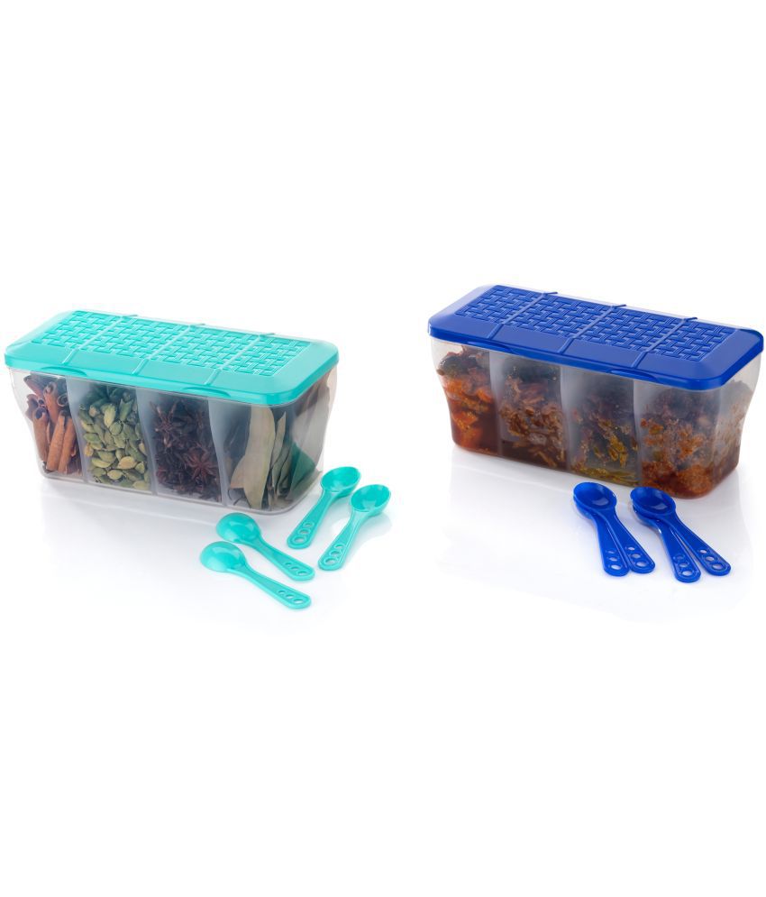     			FIT4CHEF Masala Container Set PET Multicolor Spice Container ( Set of 2 )