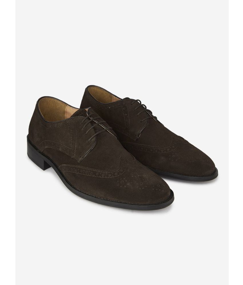     			HATS OFF ACCESSORIES Brown Men's Derby Formal Shoes