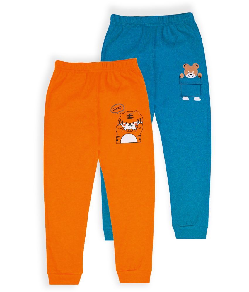     			J&JP Multicolor Cotton Blend Boys Trackpant ( Pack of 2 )