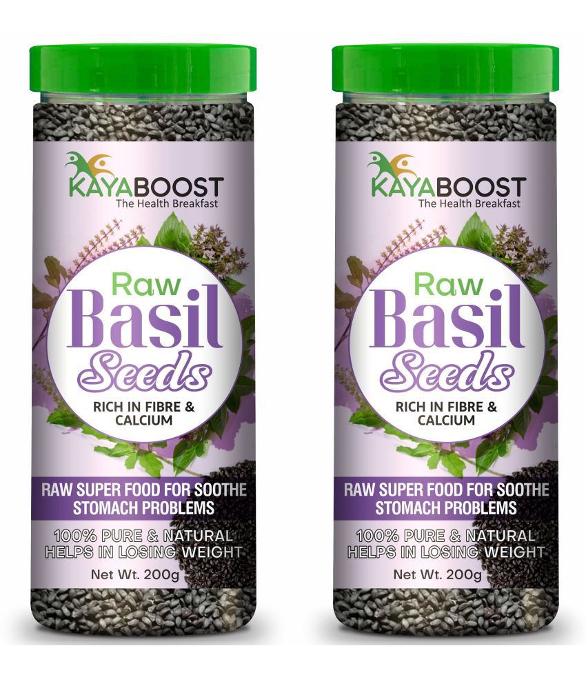     			Basil Seeds for Weight Loss | Sabja Seeds | Basil Seeds, Pack of 2 (400 g)