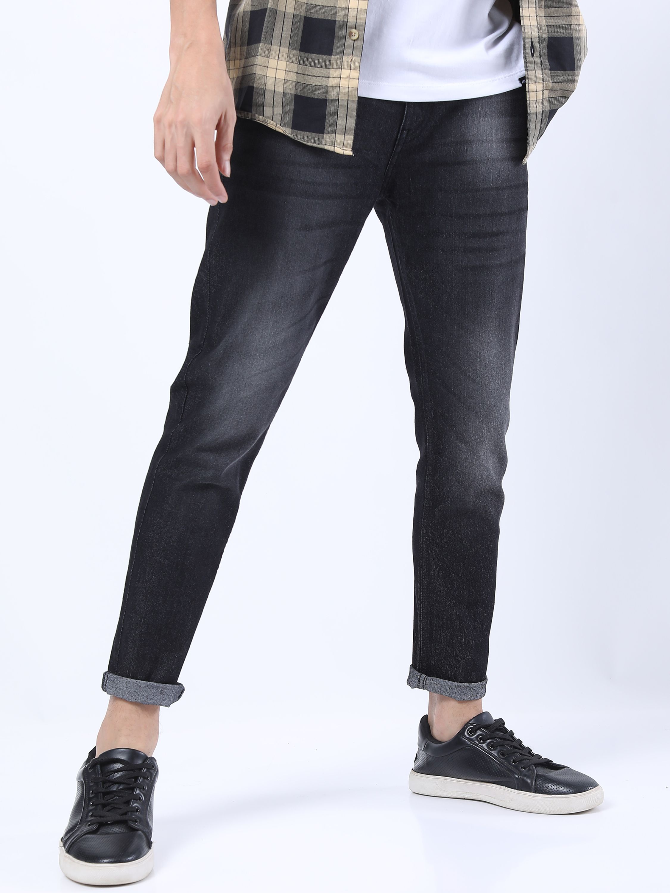     			Ketch Slim Fit Faded Men's Jeans - Charcoal ( Pack of 1 )