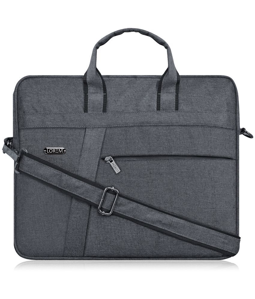     			Lorem Grey Solid Messenger Bag