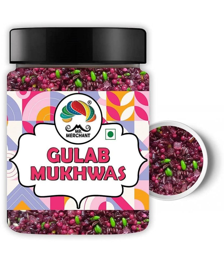     			Mr. Merchant Gulab Mukhwas, Traditional Mouth Freshener Mukhwas Mix (Pack of 1 (300g Jar Pack))