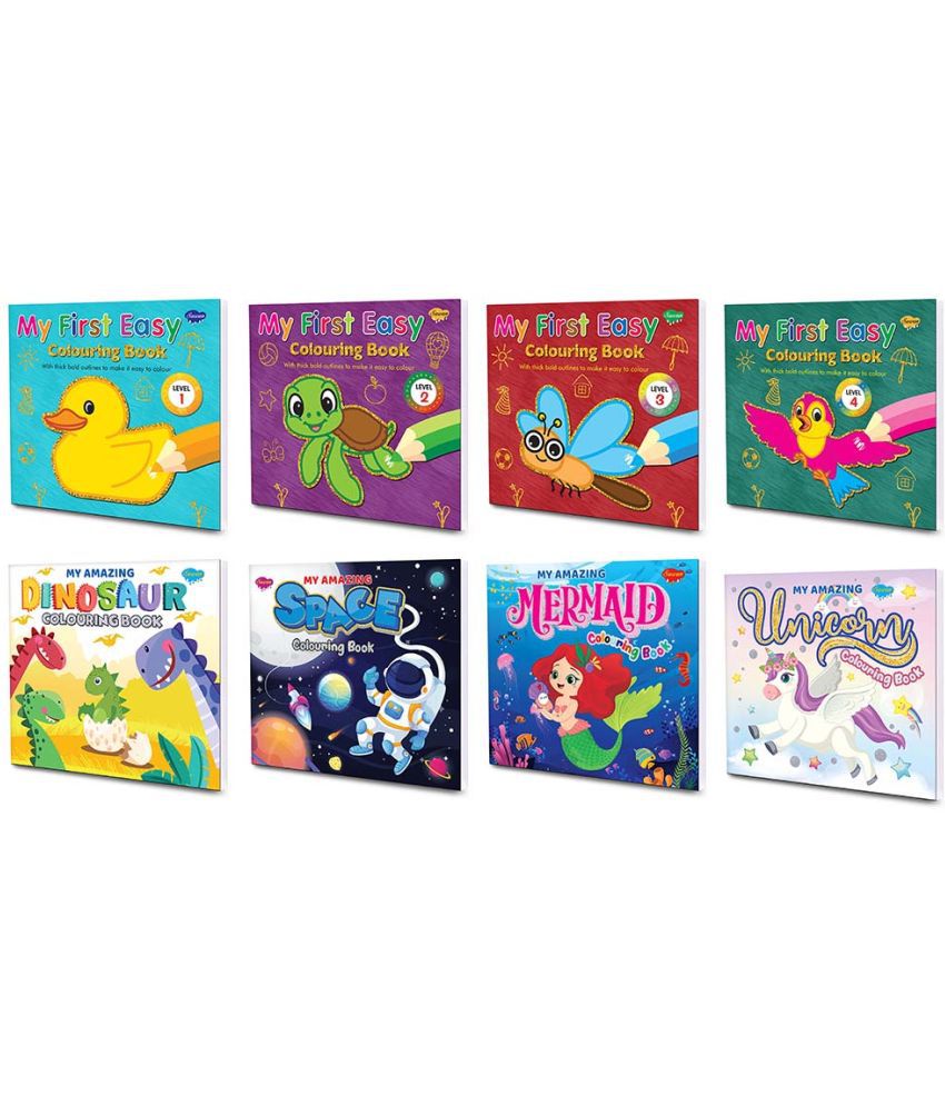     			Sawan Presents Set Of 8 My First Easy Colouring Books & My Amazing Colouring Books