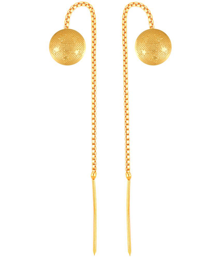     			VIVASTRI Golden Threader Earrings ( Pack of 1 )