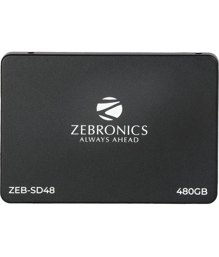     			Zebronics ZEB-SD48 480GB 2.5 inch(6.3cm) Solid State Drive (SSD), with SATA III Interface, 6Gb/s, Fast Performance, Ultra Low Power Consumption, S.M.A.R.T. Thermal Management and Silent Operation.