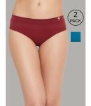 C9 Airwear Pack of 2 Nylon Solid Women's Briefs ( Multi Color )