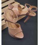 JM Looks Beige Women's Sandal Heels