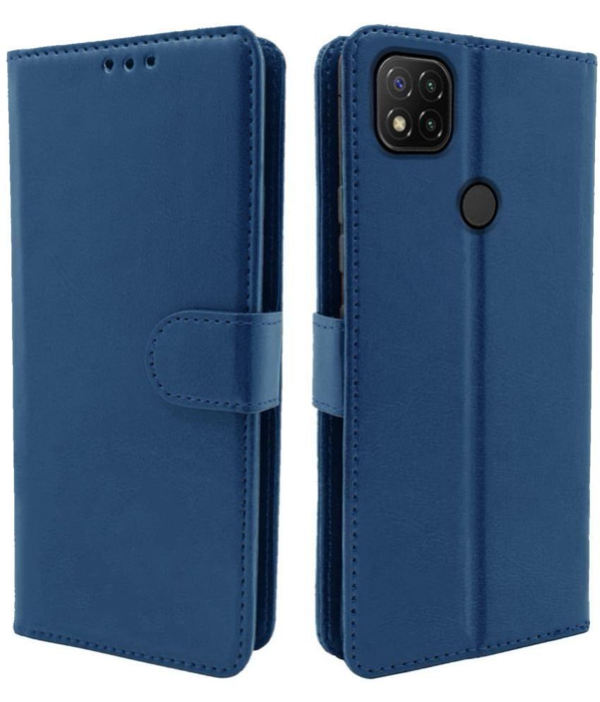     			Balkans Blue Flip Cover Artificial Leather Compatible For Xiaomi Redmi 9 ( Pack of 1 )