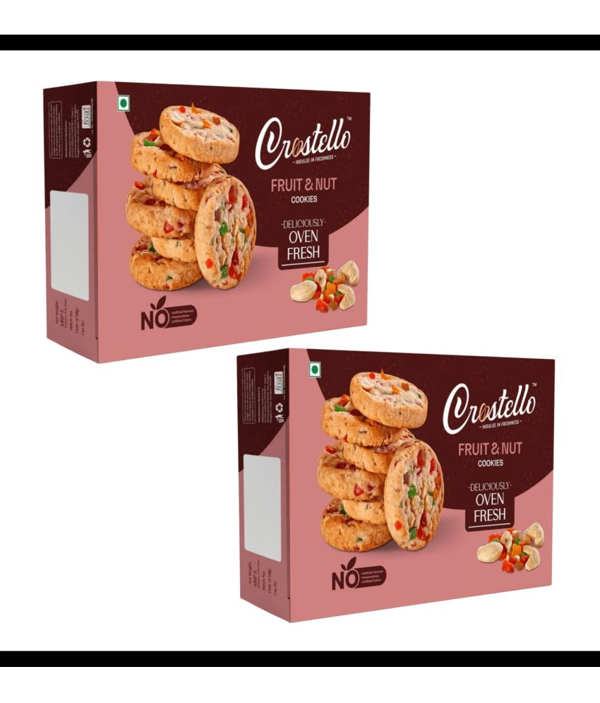     			CROSTELLO Fruit&Nuts Cookies 720 g Pack of 2