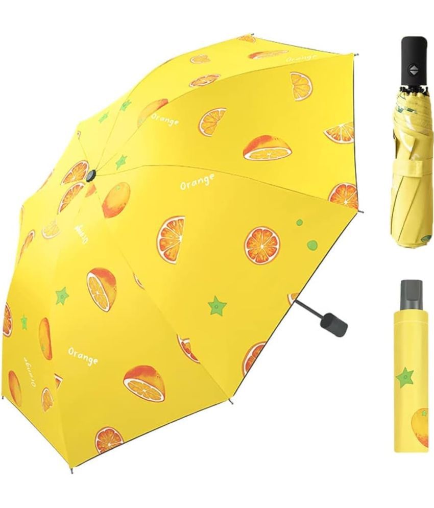     			Infispace Orange 3 Fold Umbrella