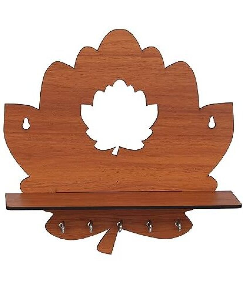     			JaipurCrafts Brown Wood Key Holder - Pack of 1