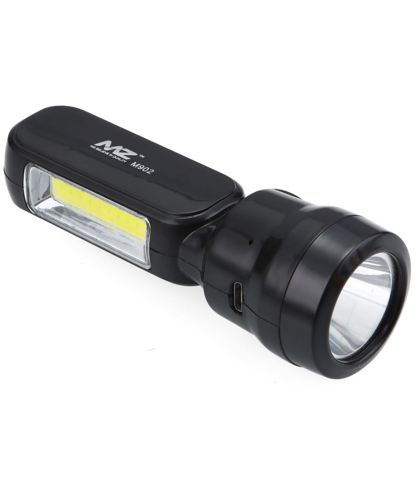     			MZ - 1W Rechargeable Flashlight Torch ( Pack of 1 )