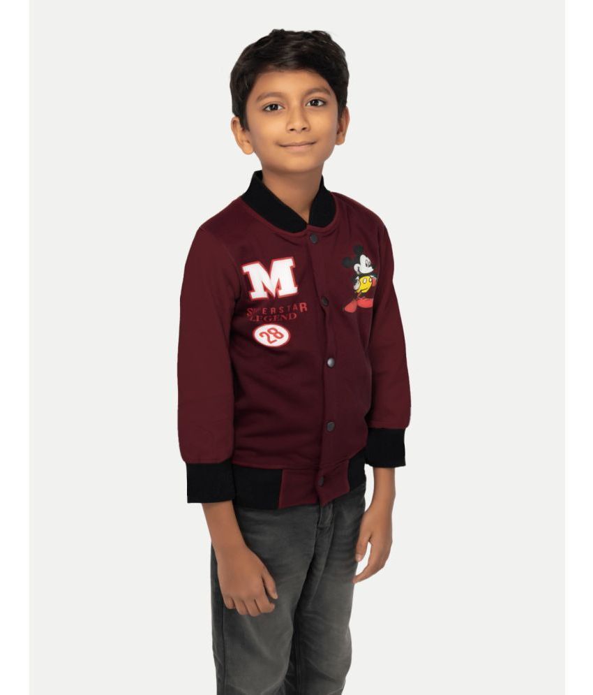     			Radprix Maroon Cotton Blend Boys Casual Jacket ( Pack of 1 )