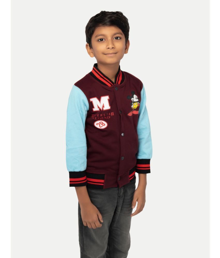     			Radprix Maroon Cotton Blend Boys Casual Jacket ( Pack of 1 )