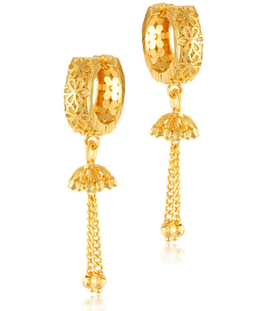     			VIVASTRI Golden Bali Earrings ( Pack of 1 )