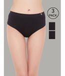 C9 Airwear Pack of 3 Nylon Solid Women's Bikini ( Black )