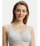 Jockey FE41 Wirefree Non Padded Super Combed Cotton Elastane Everyday Bra - Steel Grey Melange