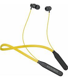 UBON BT-5250 Bluetooth Bluetooth Neckband On Ear 20 Hours Playback Active Noise cancellation IPX4(Splash &amp; Sweat Proof) Yellow