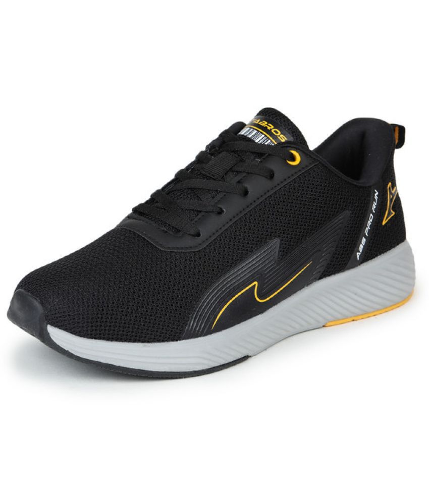     			Abros STARE-ON Black Men's Sports Running Shoes