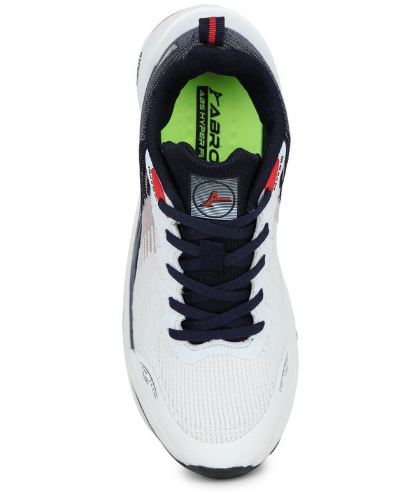     			Abros TRACER White Men's Sports Running Shoes