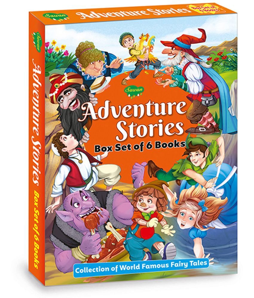     			Adventure Stories Box Set | Collection Of World Famous Fairy Tales | Set Of 6 Books | Fairy Tales Box