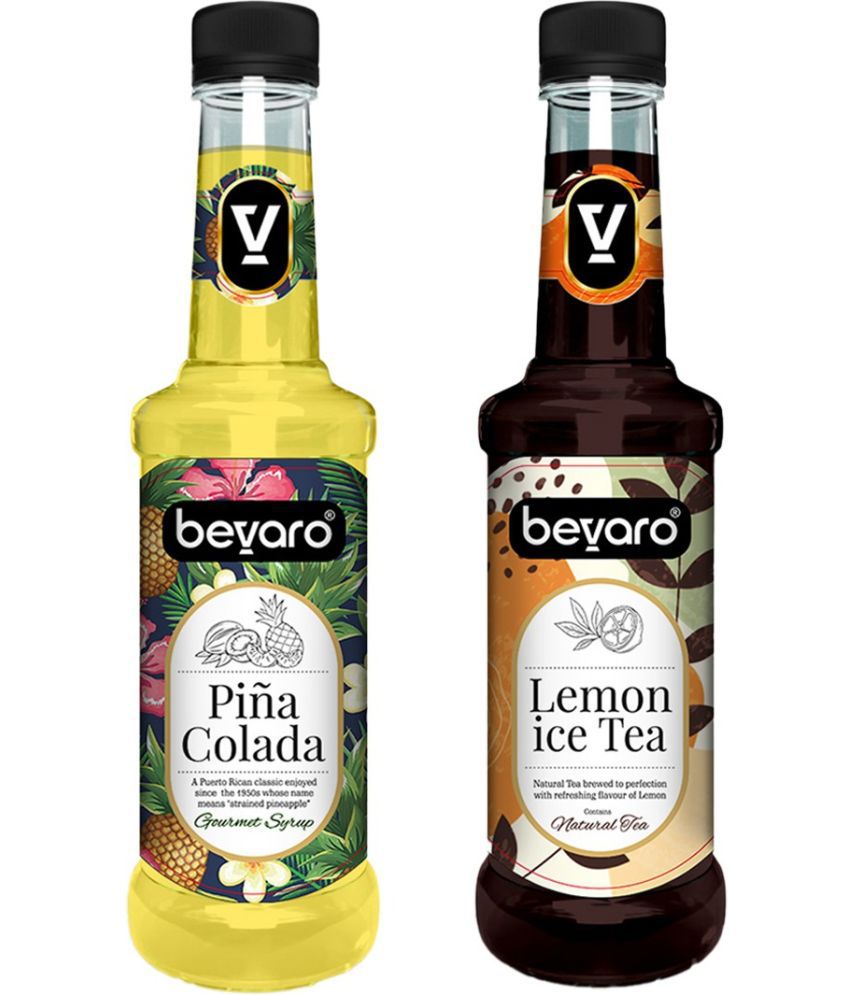     			BEVARO Lemon IceTea+Pina Coloda Cocktail Mix 600 mL Pack of 2