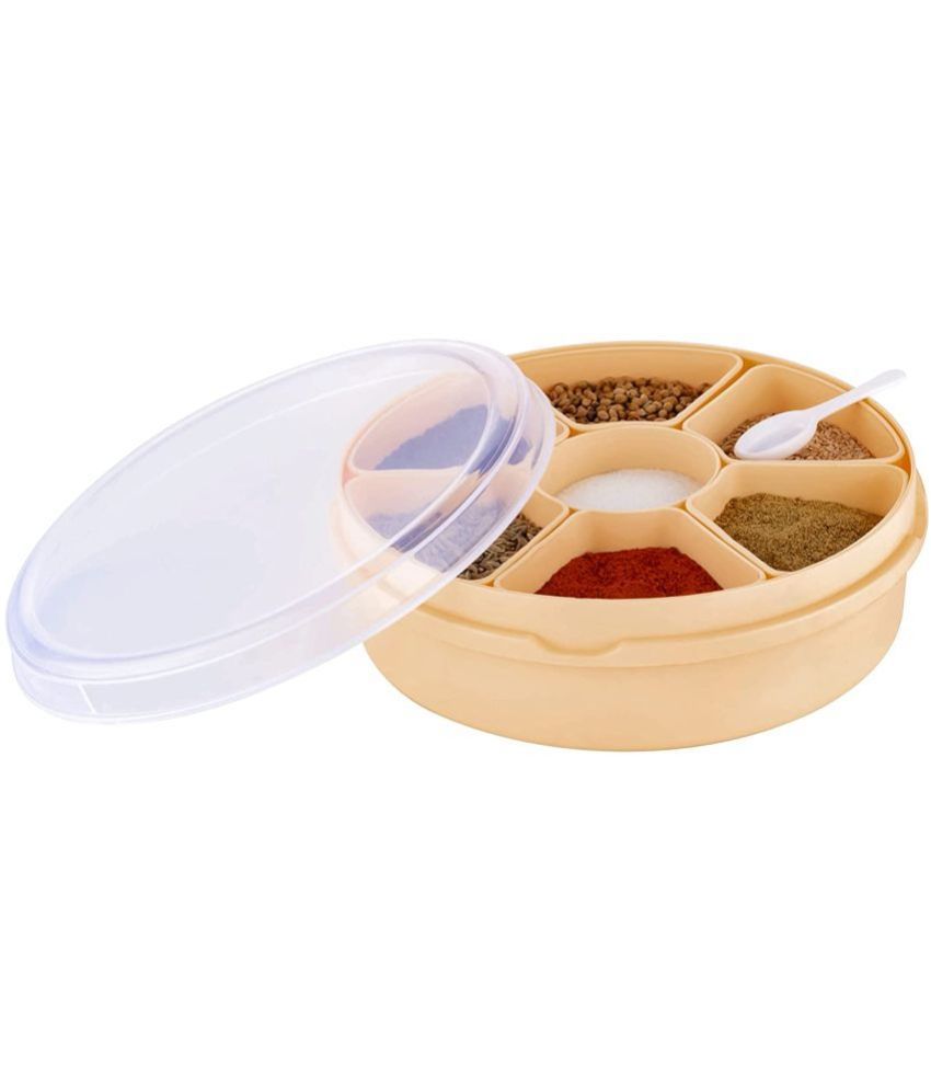     			FIT4CHEF Masala Container Set Polyproplene Beige Spice Container ( Set of 1 )