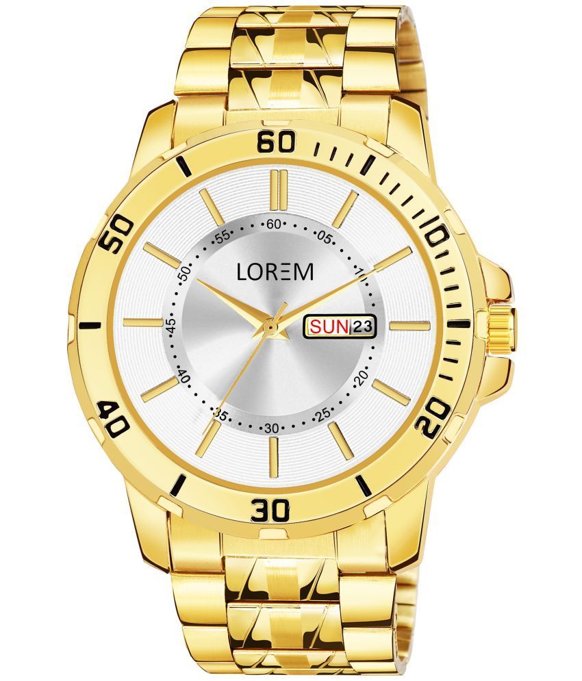     			Lorem Gold Stainless Steel Analog Men's Watch