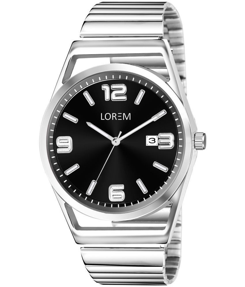     			Lorem Silver Stainless Steel Analog Men's Watch