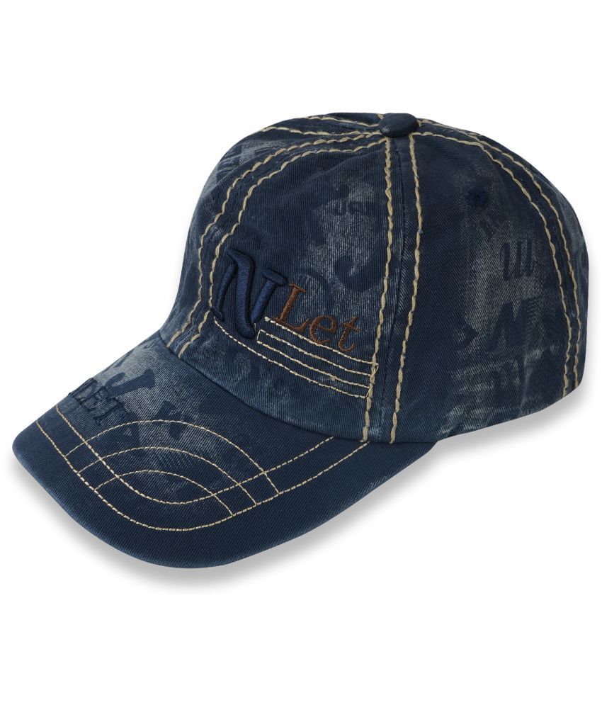     			PENYAN Blue Cotton Men's Cap ( Pack of 1 )