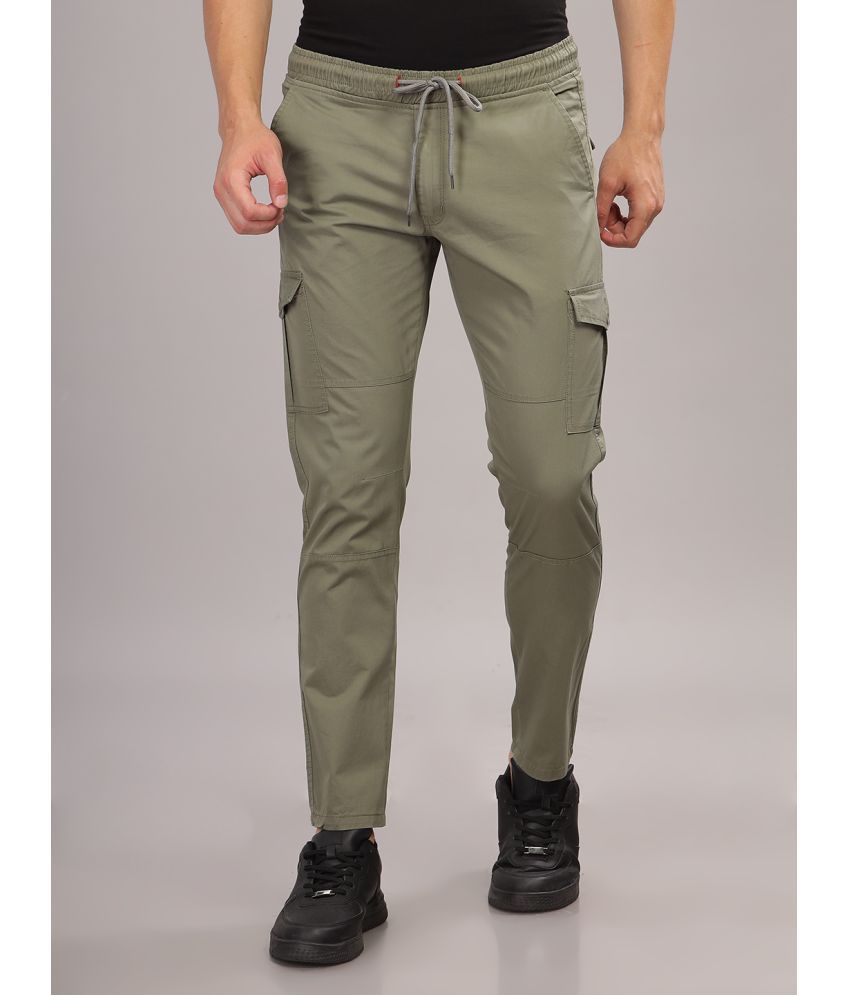     			Paul Street Slim Flat Men's Cargos - Green ( Pack of 1 )