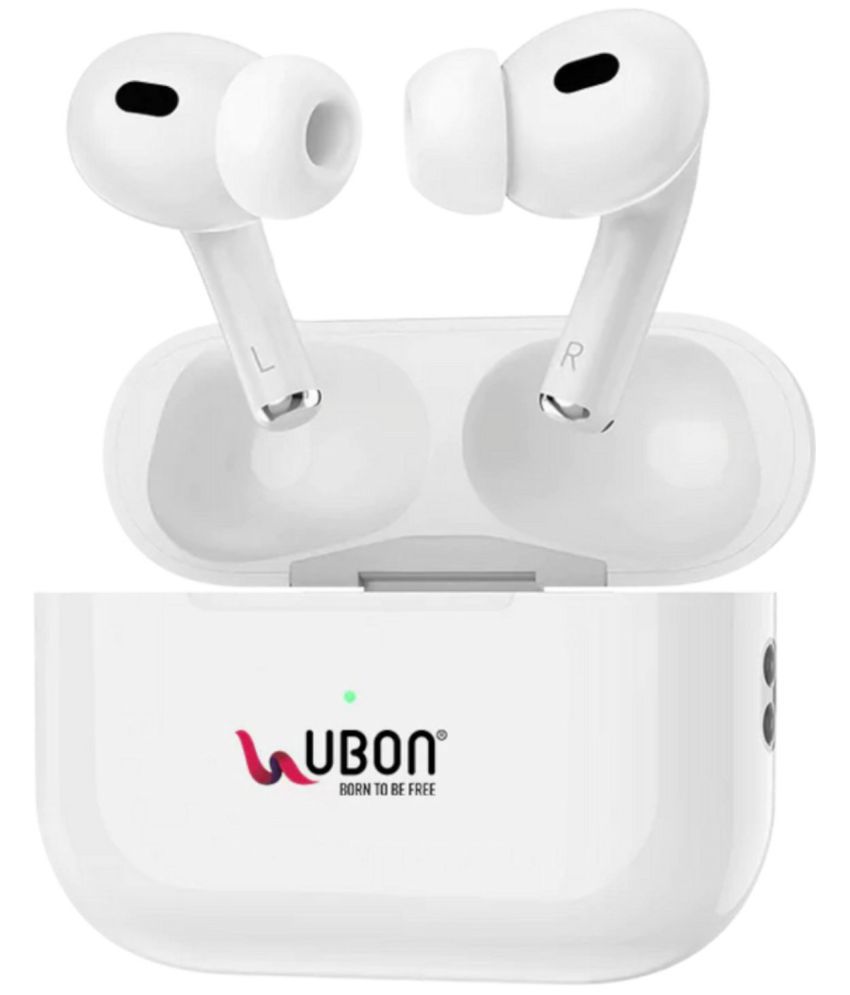     			UBON BT-70 AIR TIGER PRO Bluetooth True Wireless (TWS) On Ear 24 Hours Playback Active Noise cancellation IPX4(Splash & Sweat Proof) White
